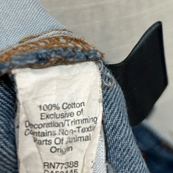 Madewell perfect vintage Jean medium indigo wash distressed raw hem size 25 - Picture 14 of 15